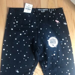 Abercrombie kids leggings Navy NWT